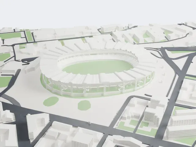 Stadio Diego Armando Maradona model, East view