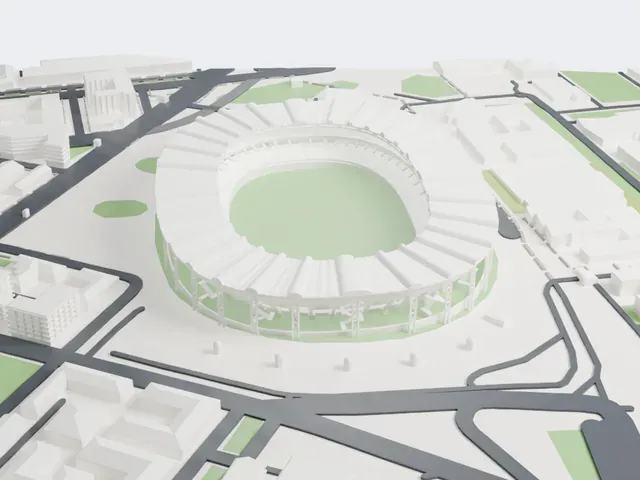 Stadio Diego Armando Maradona model, North view