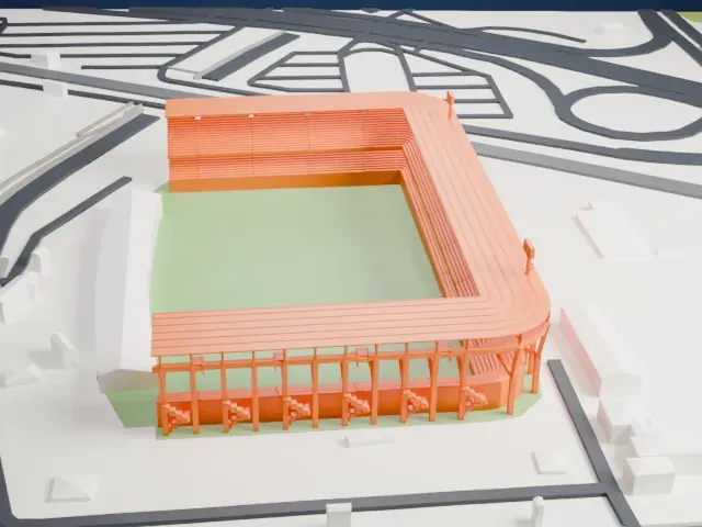 Stadio Dino Manuzzi model, South view