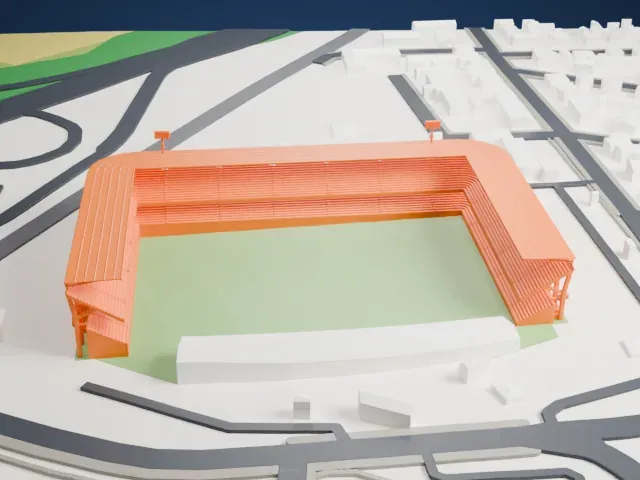Stadio Dino Manuzzi model, West view