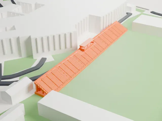 Stadio Ezio Scida model, North view