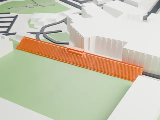 Stadio Ezio Scida model, West view