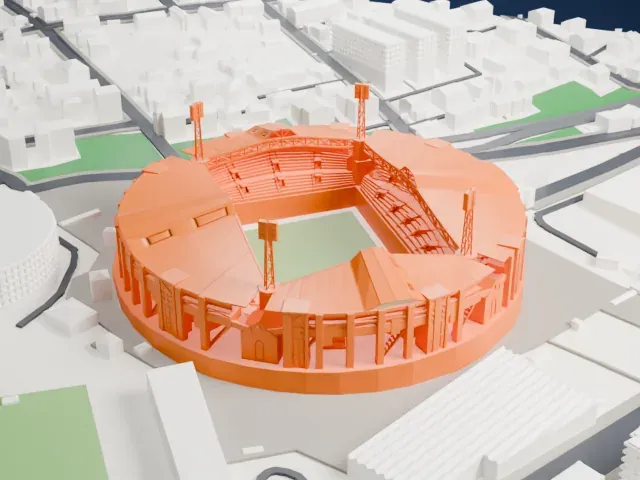 Stadio Nereo Rocco model, North view