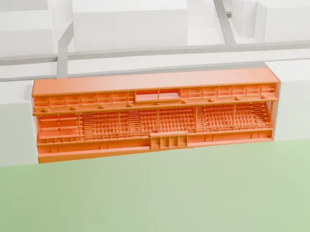Stadio Pier Luigi Penzo model, East view