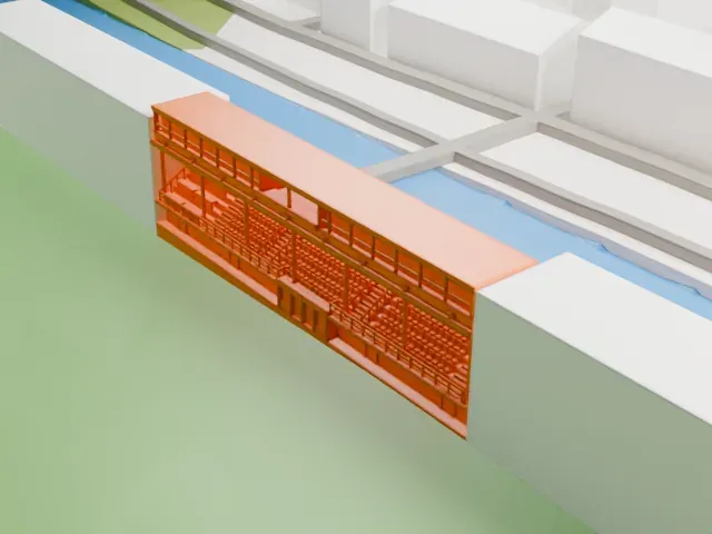 Stadio Pier Luigi Penzo model, North view
