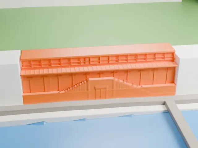 Stadio Pier Luigi Penzo model, West view