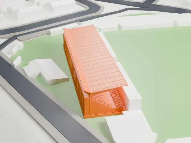 Stadio Romeo Menti model, South view