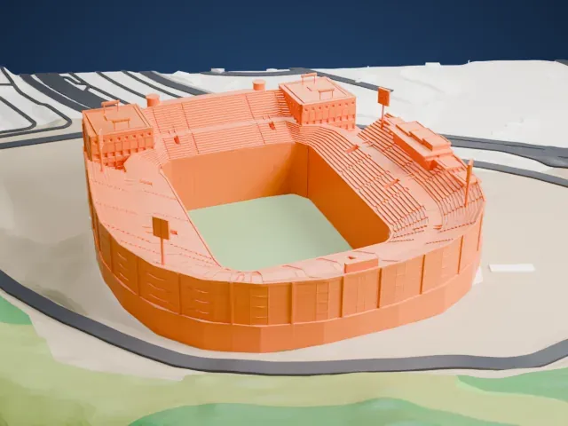 Stadio San Filippo model, North view