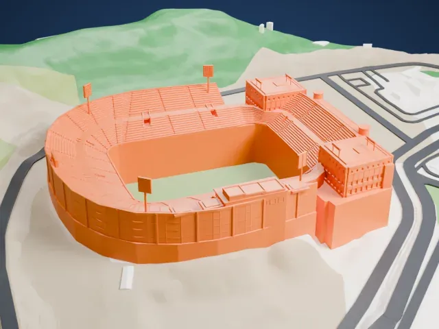 Stadio San Filippo model, West view