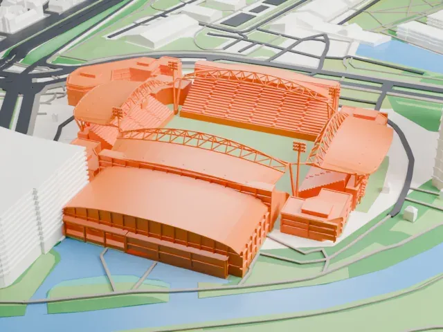 Stadion Galgenwaard model, South view