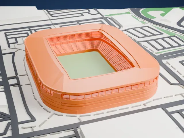 Stadium MK model, North view