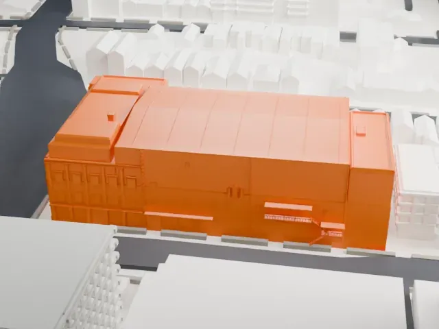 Stanley Theater, Jersey City model, South view