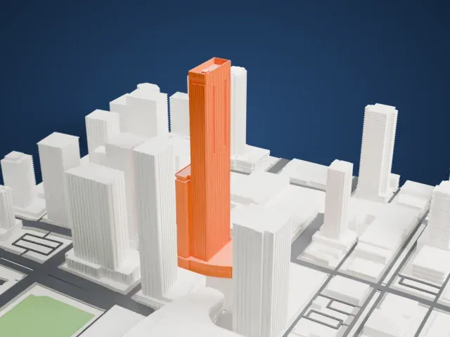 Stantec Tower model, North view