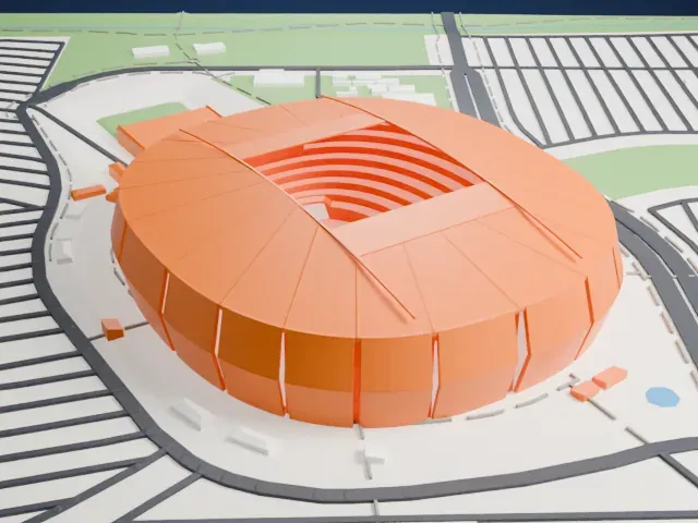 State Farm Stadium model, North view
