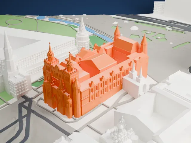 State Historical Museum model, East view