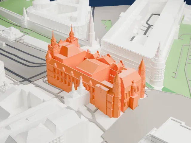State Historical Museum model, North view