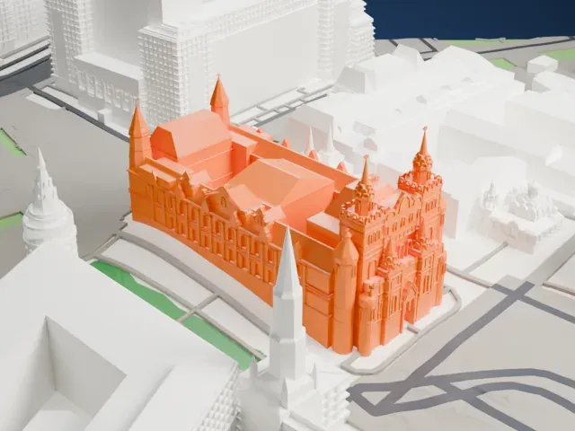 State Historical Museum model, South view