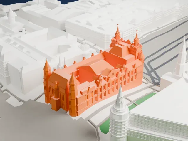 State Historical Museum model, West view