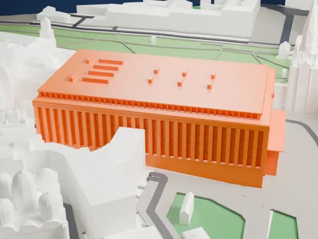 State Kremlin Palace model, East view
