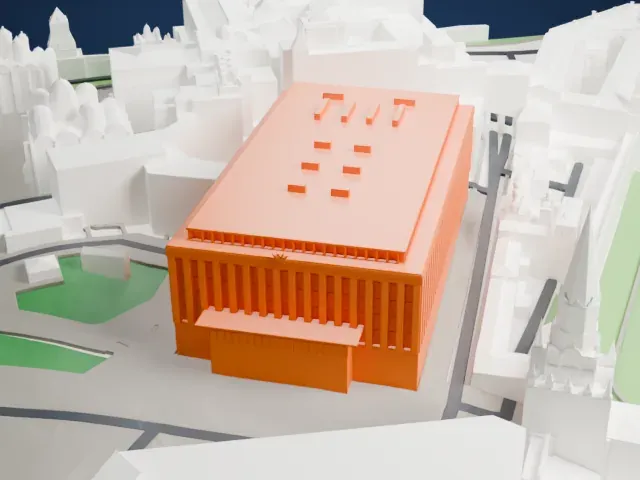 State Kremlin Palace model, North view