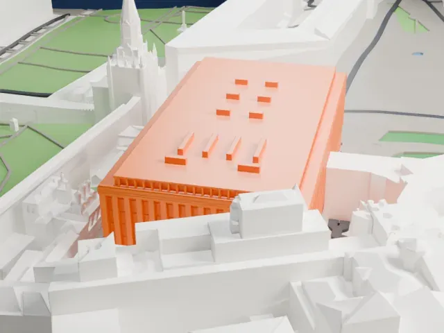 State Kremlin Palace model, South view