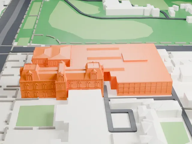 State Library of South Australia model, East view