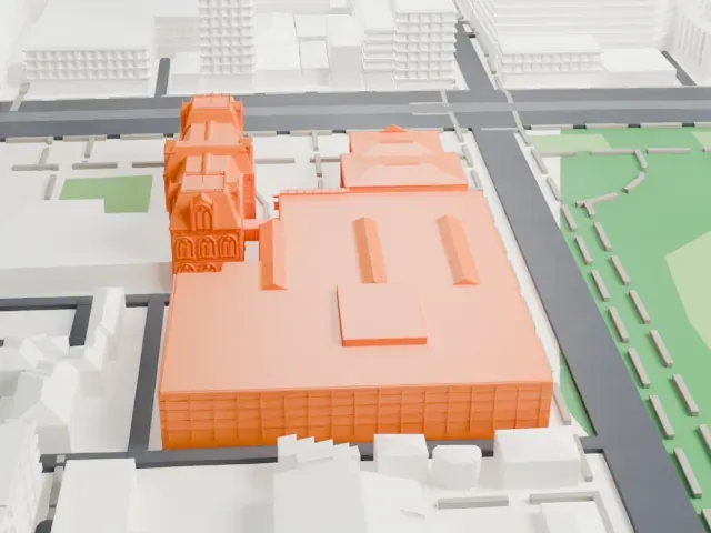 State Library of South Australia model, North view