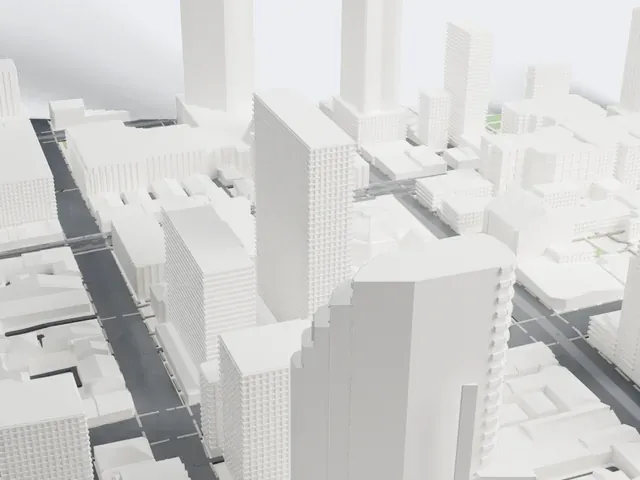 State Library Victoria model, East view