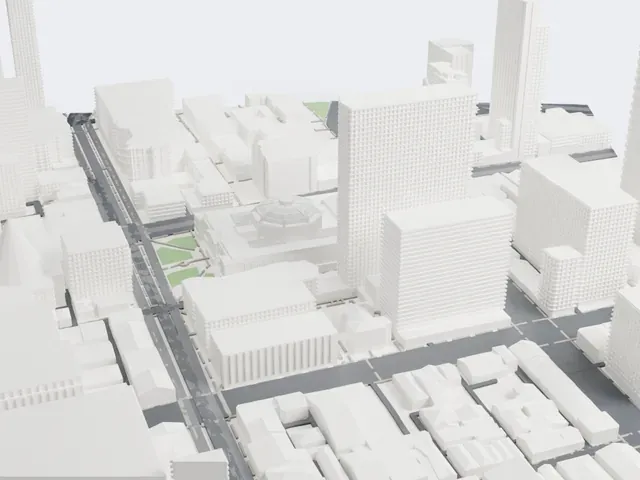 State Library Victoria model, South view