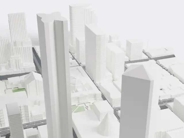 State Library Victoria model, West view