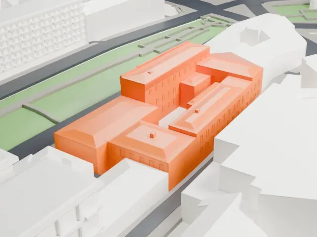 State Museum of Oriental Art model, East view