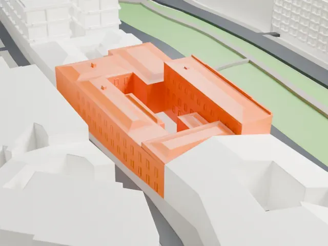 State Museum of Oriental Art model, North view