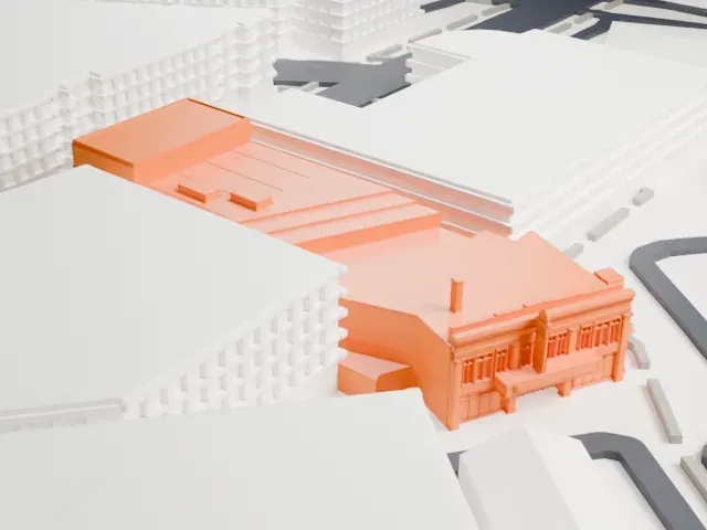 State Theatre, New Brunswick model, North view