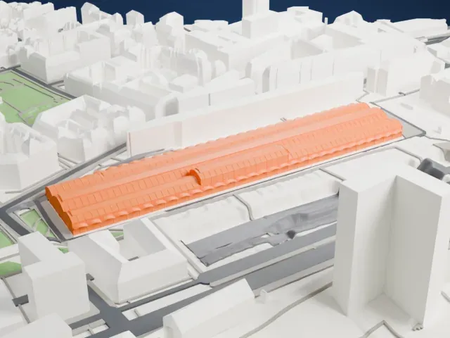 Station F — Halle Freyssinet model, East view