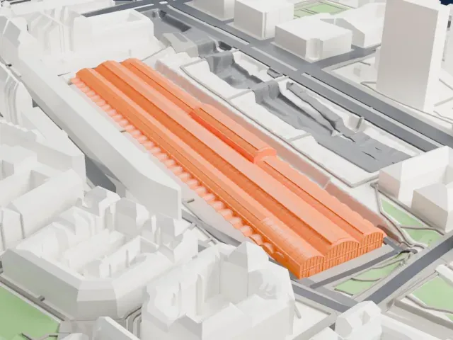 Station F — Halle Freyssinet model, South view