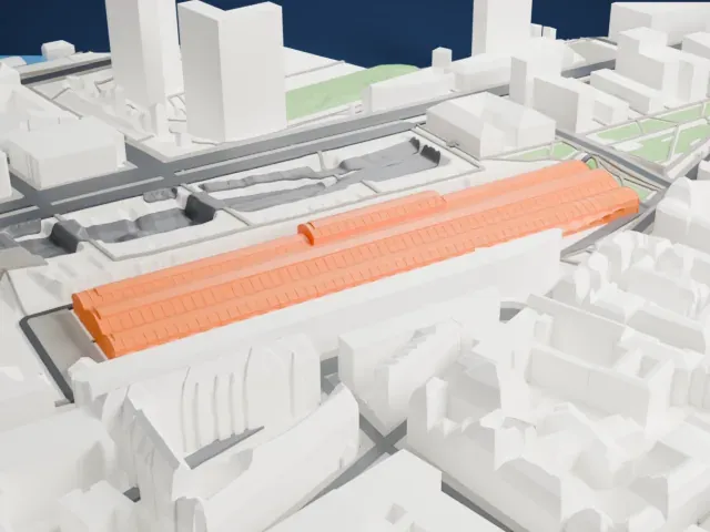Station F — Halle Freyssinet model, West view