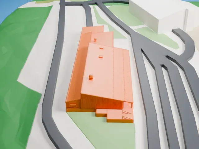 Storskog model, South view