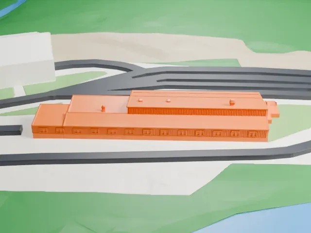 Storskog model, West view
