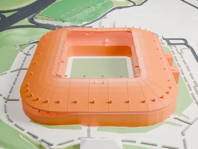 Stožice Stadium model, North view