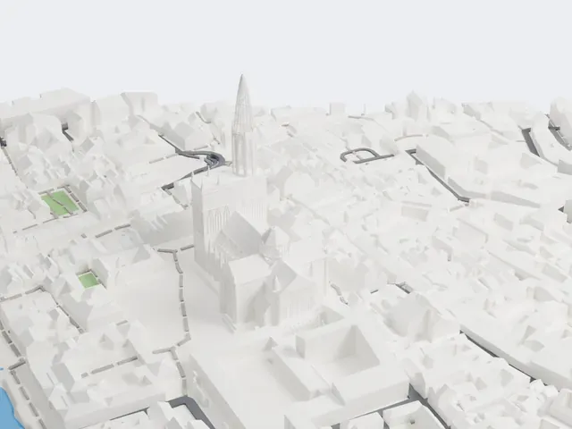 Strasbourg Cathedral model, East view