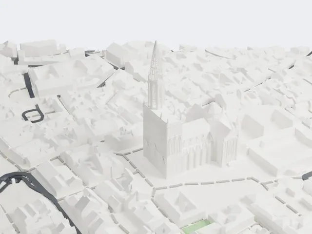 Strasbourg Cathedral model, South view
