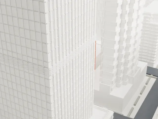 Studio 54 model, North view
