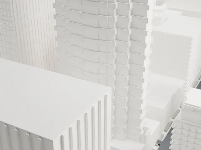 Studio 54 model, West view
