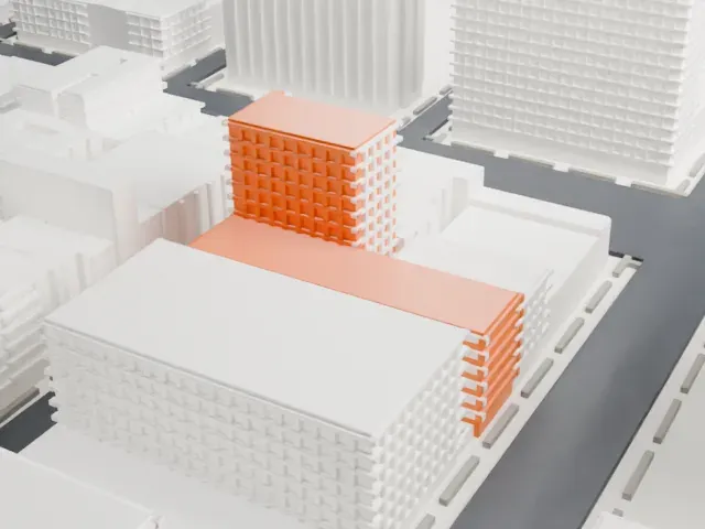 Studio Museum in Harlem model, East view
