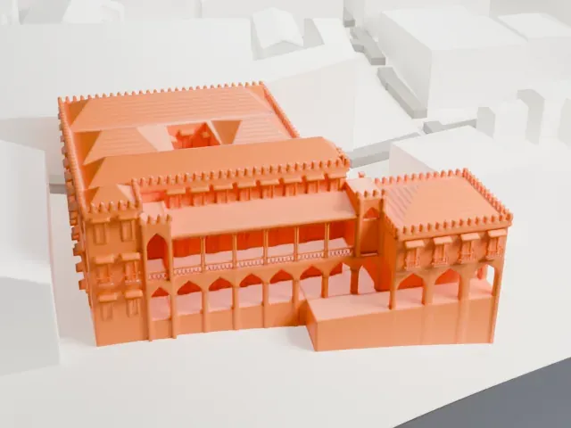 Sultan's Palace, Zanzibar model, North view