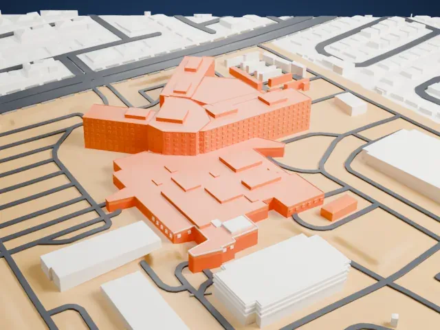 Summerlin Hospital model, East view