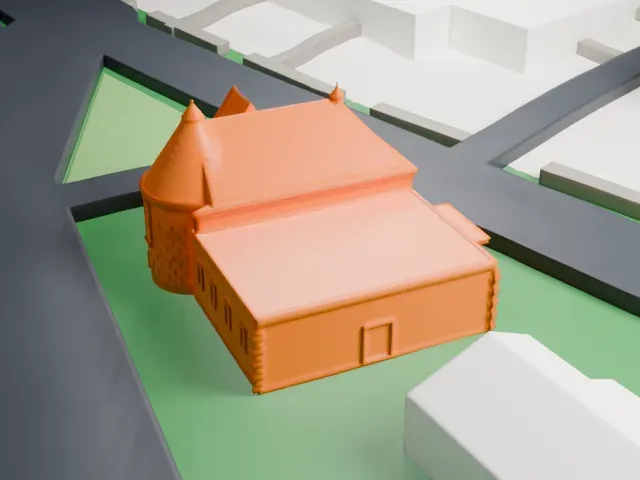 Summit Playhouse model, South view