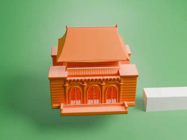 Sun Yat-sen Mausoleum model, South view