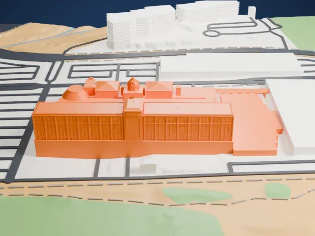 Suncoast Hotel and Casino model, North view