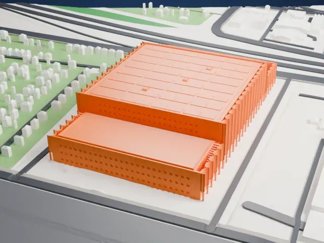 Swiss Life Arena model, South view
